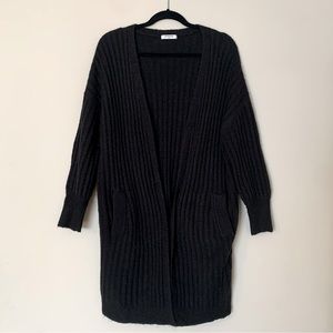 Long Black Sweater Cardigan